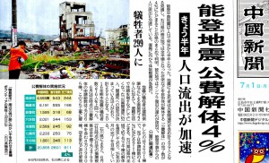 中国新聞　7月1日